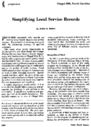 Simplifying local service records