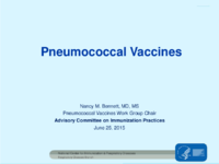 Pneumococcal vaccines