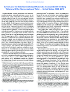 Surveillance for Waterborne Disease Outbreaks Associated with Drinking Water and Other Nonrecreational Water  United States 20092010