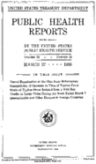 Public Health Reports  v 51 no 13  cover