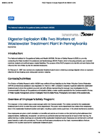 Digester Explosion Kills Two Workers at Wastewater Treatment Plant in Pennsylvania FACE 8733