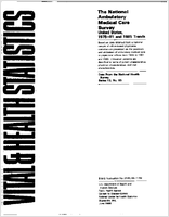 The National Ambulatory Medical Care Survey United States 197581 and 1985 Trends