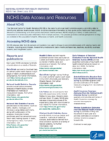NCHS data access and resources July 2016
