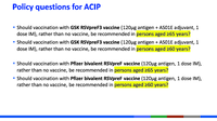 Policy questions for ACIP