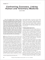 Confronting Zoonoses Linking Human and Veterinary Medicine