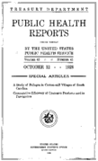 Public Health Reports  v 43 no 41  cover