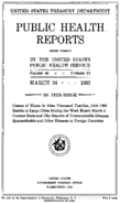Public Health Reports  v 48 no 12  cover