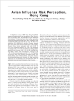 Avian Influenza Risk Perception Hong Kong