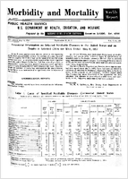 Morbidity and Mortality Weekly Report Vol 6 No 19 for Release May 17 1957