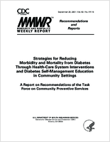 Morbidity and Mortality Weekly Report Recommendations and Reports September 28 2001  Vol 50  No RR16