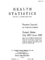 Persons injured by class of accident United States July 1957June 1958