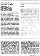 High fertility among Indochinese refugees