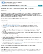 Funeral guidance for individuals and families July 25 2020