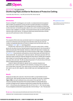 Disinfecting Wipes and Barrier Resistance of Protective Clothing