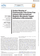 Surface Reaction of Electroosmotic FlowDriven Free Antigens with Immobilized MagneticMicrobeadsTaggedAntibodies in Microchannels