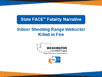Indoor Shooting Range Instructor Killed in Fire