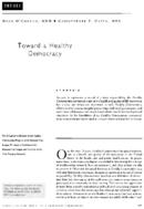 Toward A Healthy Democracy