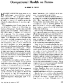 Occupational health on farms