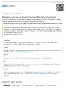 Respiratory Virus Data Channel Weekly Snapshot
