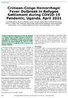 CrimeanCongo Hemorrhagic Fever Outbreak in Refugee Settlement during COVID19 Pandemic Uganda April 2021