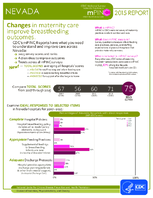 CDC National Survey Maternity Practices in Infant Nutrition and Care mPINC Nevada 2015 Report