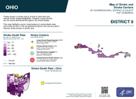 OH Congressional District 09 Stroke and Stroke Centers Map 119th Congress