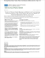 Trends in Tobacco Smoke Exposure and Blood Lead Levels Among Youths and Adults in the United States The National Health and Nutrition Examination Survey 19992008