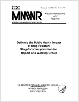 Morbidity and Mortality Weekly Report Recommendations and Reports February 16 1996  Vol 45  No RR1