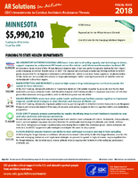 CDCs Investments to Combat Antibiotic Resistance Threats Minnesota Fiscal Year 2018