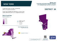 NY Congressional District 26 Stroke and Federally Qualified Health Centers Map 118th Congress