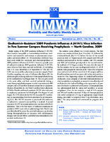 MMWR Morbidity and Mortality Weekly Report Vol 58 No 35 January 15 1993