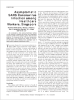 Asymptomatic SARS Coronavirus Infection among Healthcare Workers Singapore