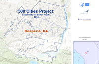 500 Cities Project Local Data for Better Health 2014 Hesperia CA