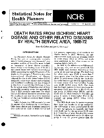 Death rates from ischemic heart disease and other related diseases by health service area 196872