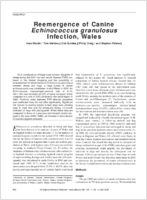 Reemergence of Canine Echinococcus granulosus Infection Wales