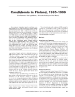 Candidemia in Finland 19951999