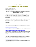 New and Updated CDC Guidance and Informational Resources Related to Novel H1N1 Flu Monday May 11 2009 2000 EDT 800 PM EDT