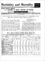 Morbidity and Mortality Weekly Report Vol 10 No 18 for Release May 12 1961