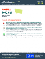 CDCs Investments to Combat Antibiotic Resistance Threats Nationwide Montana Fiscal Year 2017