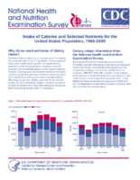 Intake of calories and selected nutrients for the United States population 19992000