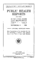 Public Health Reports  v 44  no 45  cover