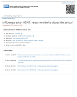 Influenza aviar H5N1  resumen de la situacin actual