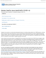 Excess Deaths Associated with COVID19 Provisional Death Counts for Coronavirus Disease COVID19 20210616