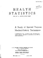 A Study of special purpose medicalhistory techniques