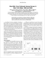 West Nile virus outbreak among horses in New York State 1999 and 2000