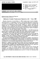 MMWR Morbidity and Mortality Weekly Report November 3 1989  Vol 38  No 43