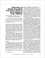 Detection of Newly Described Astrovirus MLB1 in Stool Samples from Children