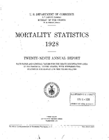 Mortality Statistics 1928