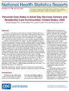 Personal care aides in adult day services centers and residential care communities United States 2022