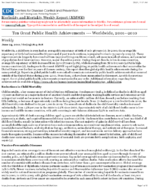 Ten great public health achievementsWorldwide 20012010